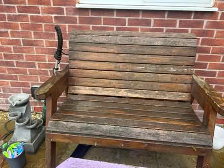 Photo of free Garden wooden bench and small table (Walton ST15) #1