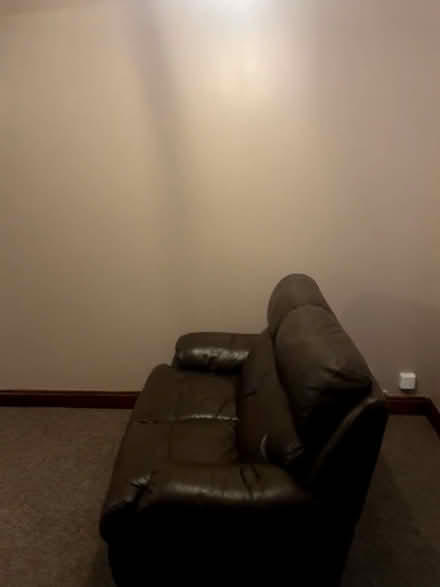 Photo of free 2 & 3 seater brown leather sofa (IP1) #3