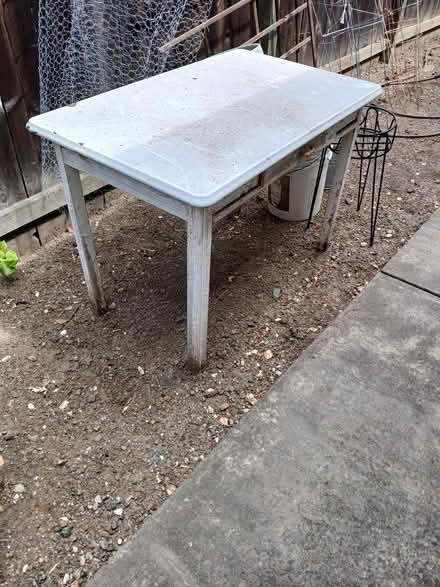 Photo of free Metal outdoor table (Menlo park) #1