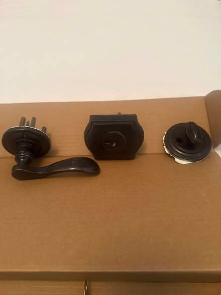 Photo of free Baldwin bronze door handle & lock (West Frisco) #3