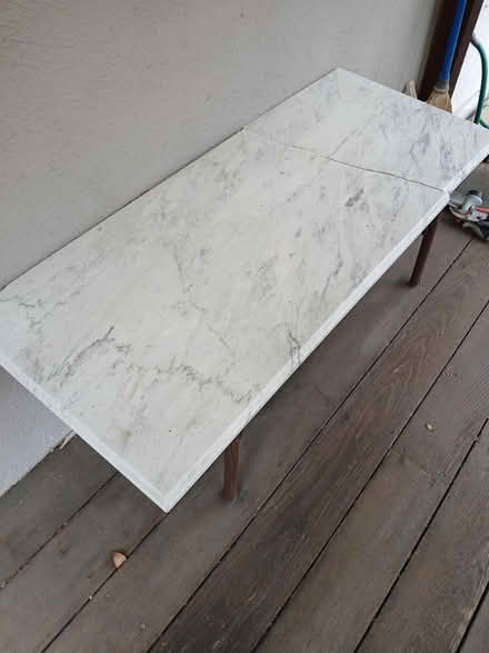 Photo of free Marble table (Menlo park) #1