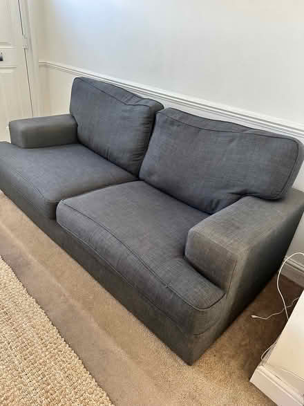 Photo of free Grey sofa with storage box. (Saint George's CO2) #1