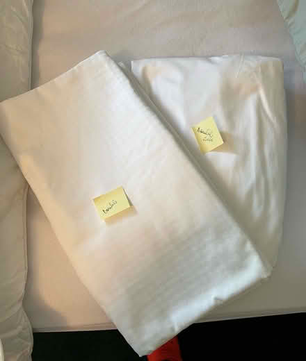 Photo of free White double duvet cover and fitted sheet (Abraham Heights LA1) #1