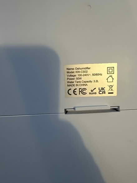 Photo of free Dehumidifier 3.2L (Drighlington BD11) #4
