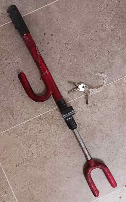 Photo of free Steering wheel lock (Wharf Rd area, Higham NN10) #1