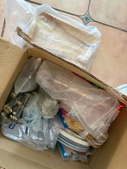 Photo of free A large selection of disposable party plates, cutlery, napki (Belsize Park NW3) #1