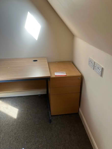 Photo of free Office desk and drawers (Willington MK44) #2