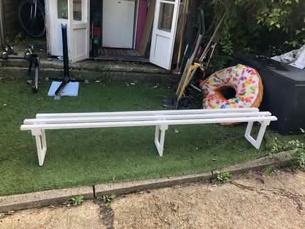 Photo of free Low wooden bench (Glynde BN8) #1