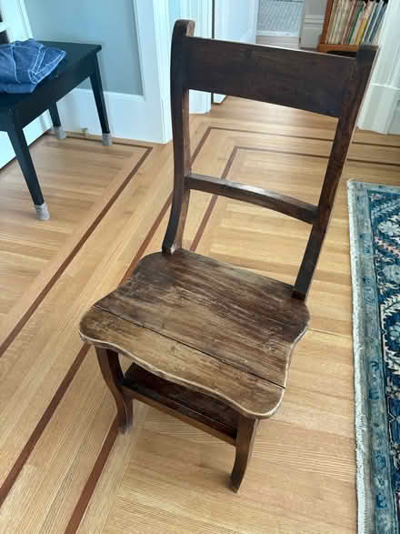 Photo of free Wooden chair/step ladder (West 90s) #1