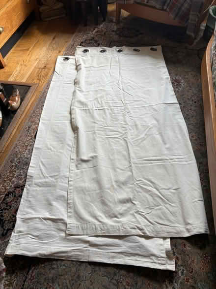 Photo of free Cream Curtains x 2 Pairs (BS4) #1