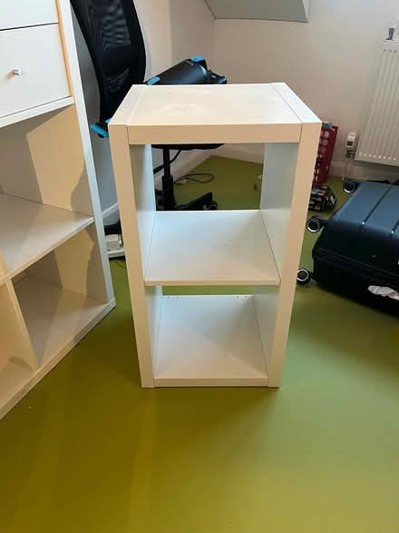 Photo of free Small white shelf (9 old north road, sg8 5ds) #1