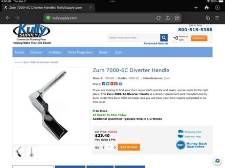 Photo of free Diverter Handle for shower (Waltham near Gore Street) #1