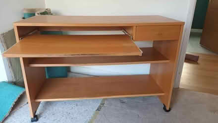 Photo of free Wood Computer Desk (Barton-on-Sea BH25) #2