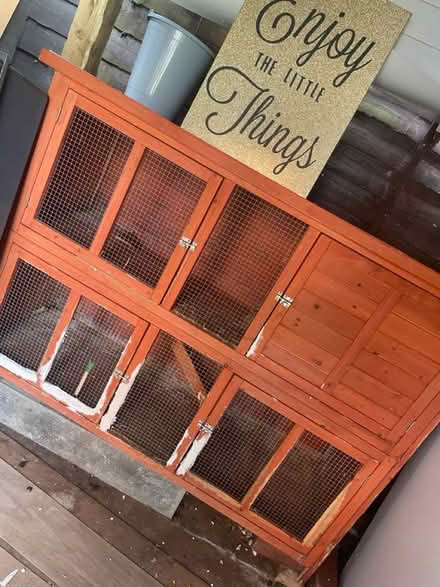 Photo of free 2 tier rabbit hutch (Belle isle LS10) #1