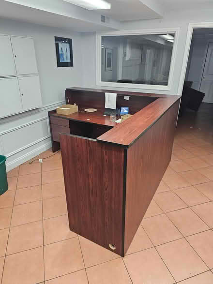 Photo of free Large L shape office desk (2nd & Washington Street) #1