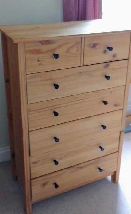 Photo of free Pine chest of drawers (Bridge of Weir.) #2