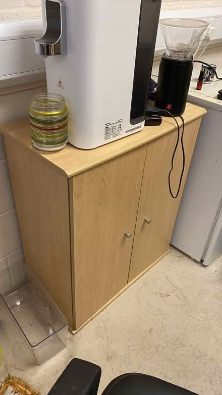 Photo of free 3 office desks, 1 round meeting desk, a filing cabinet .. (New England Quarter BN1) #4
