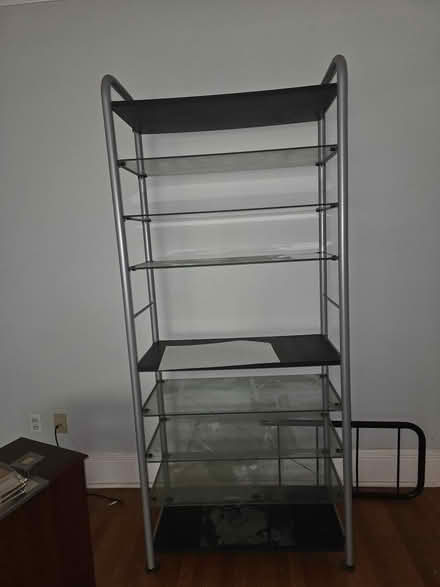 Photo of free tall glass shelving unit (Cadwalader Heights, Trenton) #1