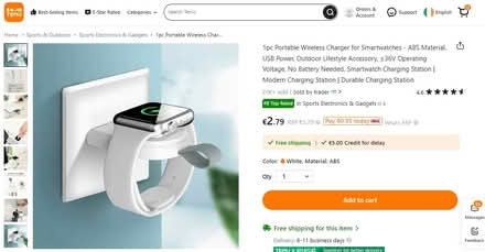 Photo of free Apple Magnetic Smartwatch Charger (Bray South, near Junction 7) #2