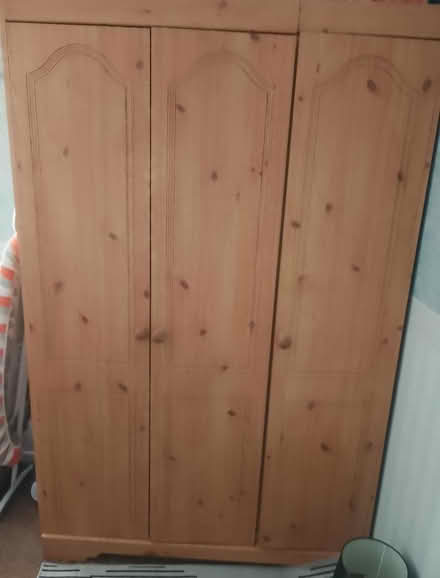 Photo of free 3 door pine wardrobe (Glasgow G34 0DS) #1