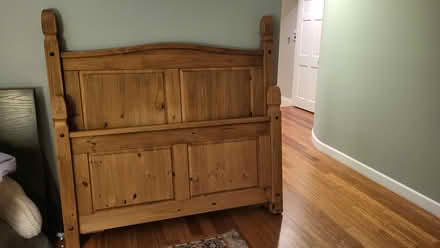 Photo of free Solid Wood Headboard Queen bed (Northbrook) #1