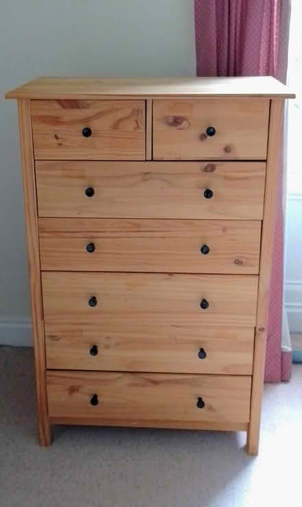 Photo of free Pine chest of drawers (Bridge of Weir.) #1