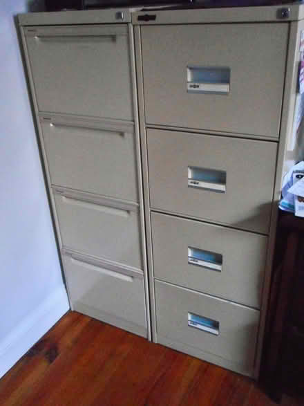 Photo of free Two four-drawer filing cabinet (Adelaide CBD) #1