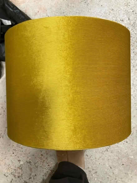 Photo of free Large gold lampshade (Waterlooville PO8) #1