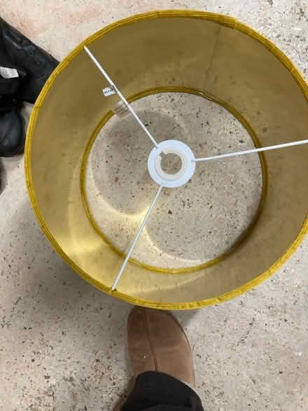 Photo of free Large gold lampshade (Waterlooville PO8) #2