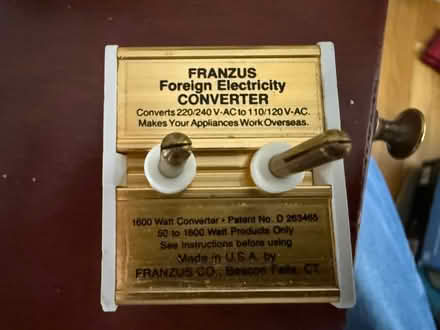 Photo of free Foreign travel adapter (Chelmsford, MA) #2