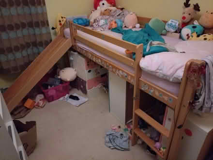 Photo of free Mid sleeper bed with slide (Wavertree L18) #1
