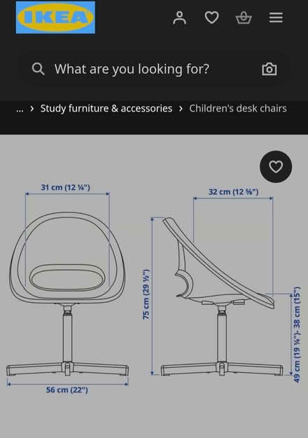 Photo of free Child's desk chair (Wadsley S6) #2