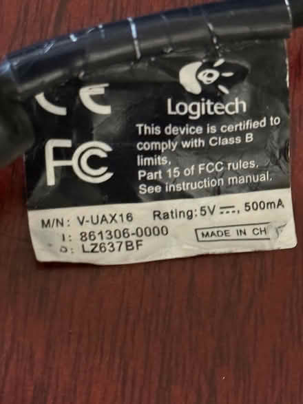 Photo of free Logitech USB Webcam V-UAX16 (Chelmsford, MA) #2