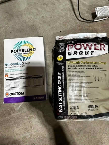 Photo of free Grout materials (Leesburg , Potomac Station) #1