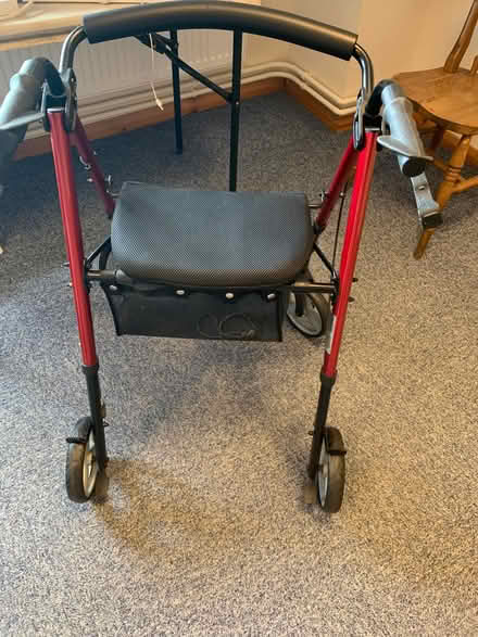 Photo of free 4-wheeled walker with seat (Titchfield PO14) #1