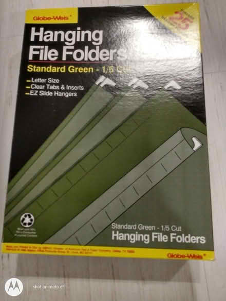 Photo of free Box 25 letter hanging folders new (Ellicott City, Turf Valley) #1