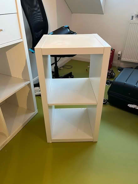Photo of free Small white shelf (9 old north road, sg8 5ds) #2