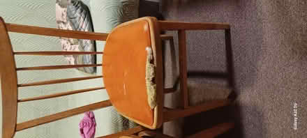 Photo of free 4 chairs, need upholstery redoing (Orpington) #4