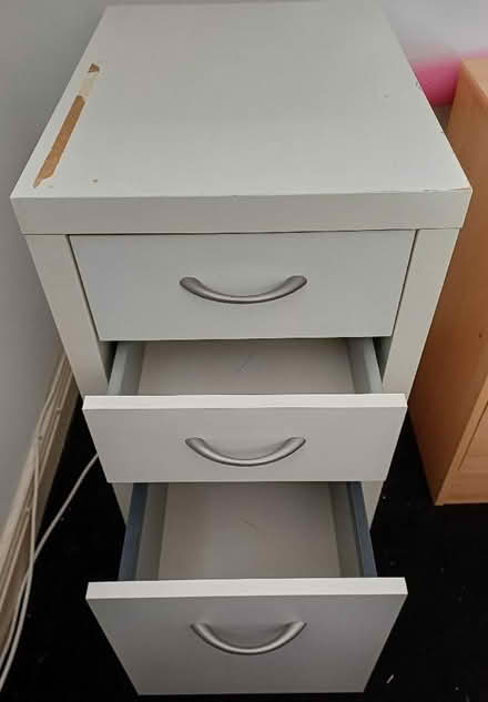 Photo of free Small three draw office cabinet on wheels (Bilton CV22) #1