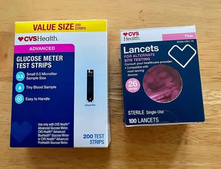 Photo of free CVS glucose test strips & lancets (Pt Richmond) #1