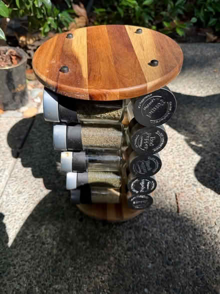 Photo of free Rotating spice rack & spice jars (Valencia Avenue, Sunnyvale) #2