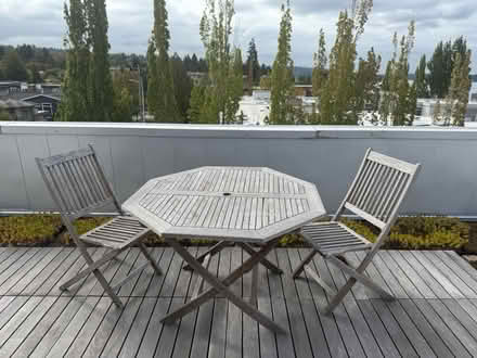Photo of free Dining set, weathered wood (Kirkland, WA) #1