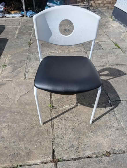 Photo of free IKEA metal chairs with faux leather seats (Rayner's Lane HA5) #2