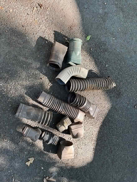 Photo of free Gutter Downspout Pieces (Flower and Wayne Aves., SS) #1