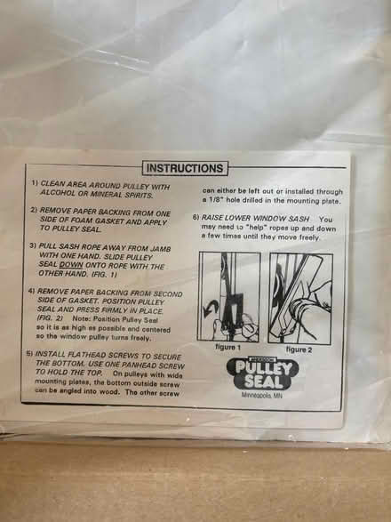 Photo of free Sash covers (Arlington) #1