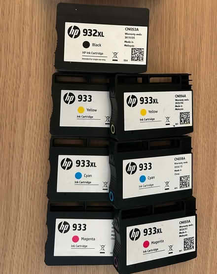 Photo of free 6x HP 933xl & 1x 932xl HP Cartridges (Kingston KT2) #1