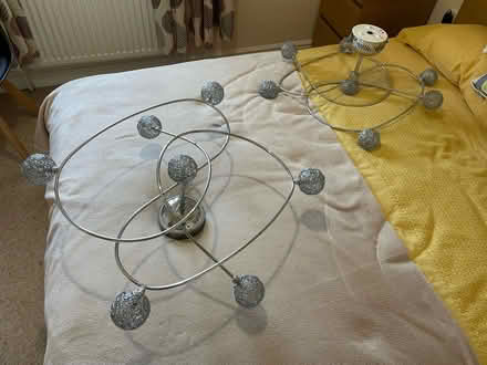 Photo of free Chrome swirl ceiling lights (Lincoln, LN1 1AB) #2