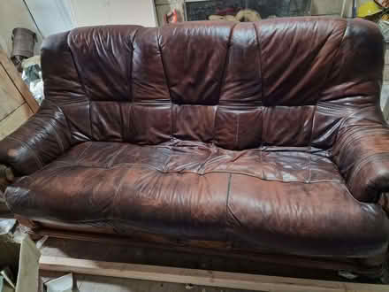 Photo of free Brown Chesterfield sofa (Methven PH1) #1