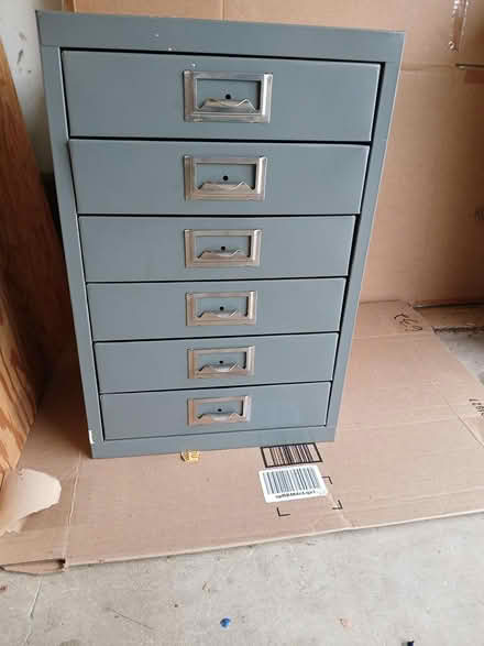Photo of free Small metal storage cabinet (Menlo park) #1