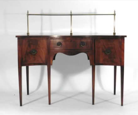 Photo of free A 19thc serpentine mahogany sidebard (Harlington LU5) #1